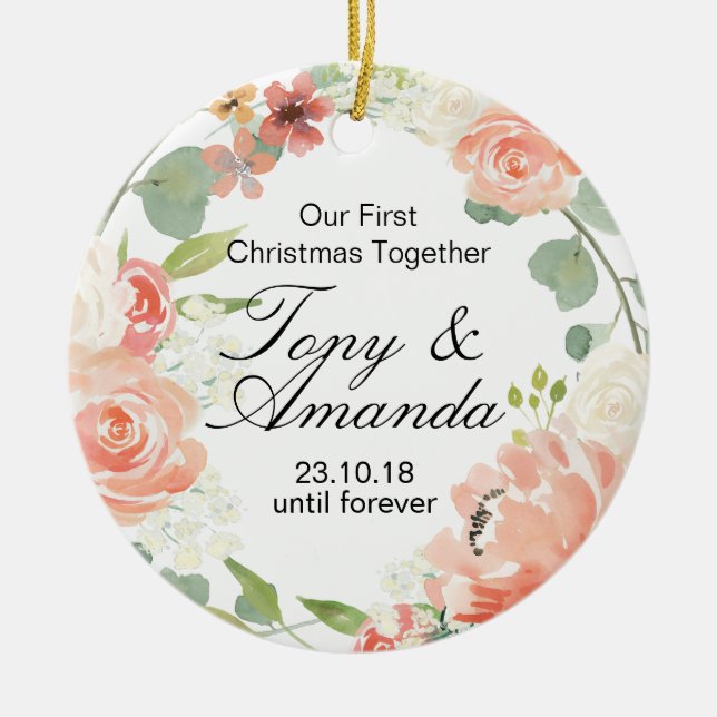Our First Christmas Together Ornament (Front)