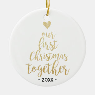 Our first Christmas together Photo ornament