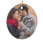 Our First Christmas Together White Overlay Photo