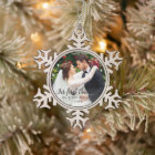 Our First Christmas Wedding Photo