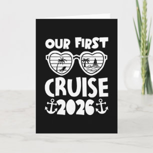 Our First Cruise 2026 Family Cruise Matching Famil Card
