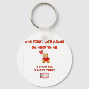 OUR FIRST DATE MEANS SO MUCH KEY RING