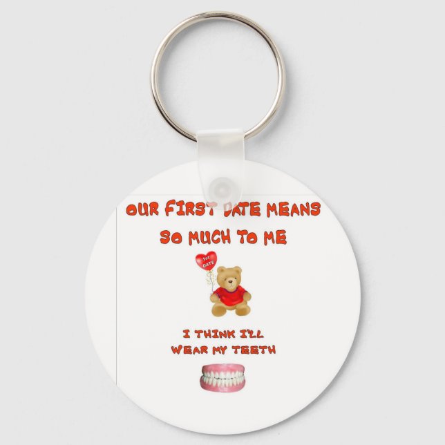OUR FIRST DATE MEANS SO MUCH KEY RING (Front)