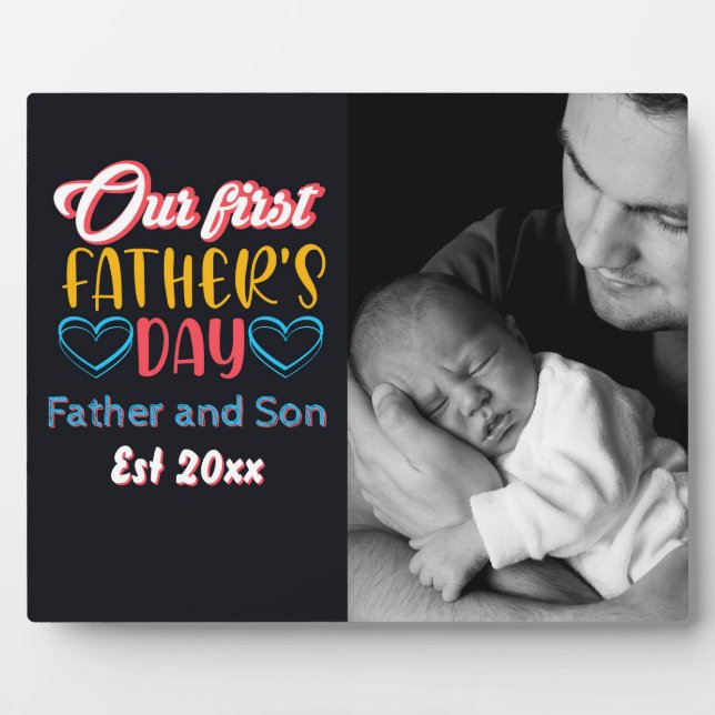 Our First Father's Day – A Timeless Bond Plaque (Front)