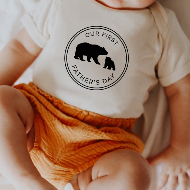 Our First Fathers Day Baby T-Shirt (Creator Uploaded)