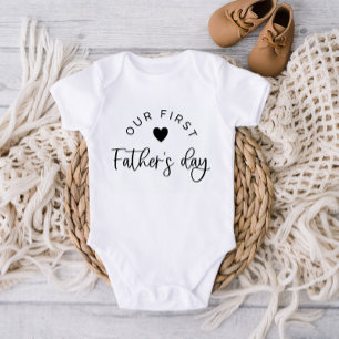 Our First Fathers Day Baby T-Shirt Bodysuit