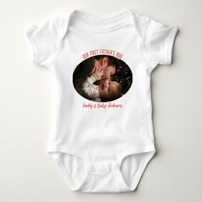 Our First Father's Day - New Dad and Baby Bodysuit (Front)