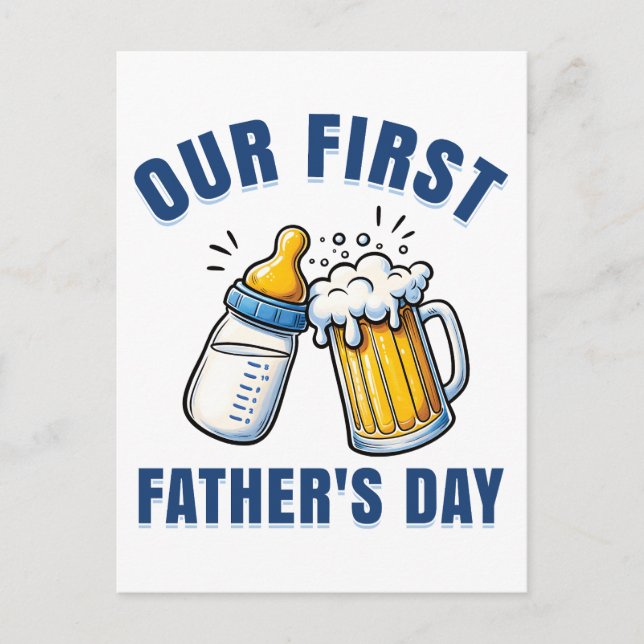 Our First Father's Day Postcard (Front)