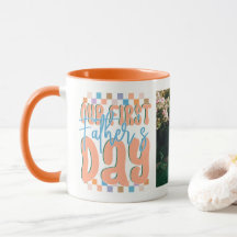 Our First Father's Day Retro Custom Photo