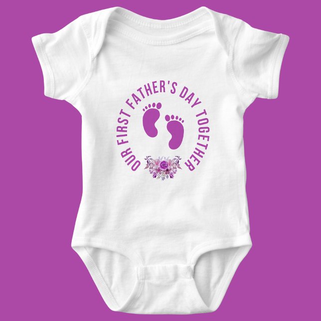Our First Father's Day together Baby Bodysuit (Creator Uploaded)