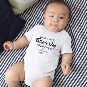 Our First Father's Day Together Baby Bodysuit