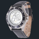 Our First Father's Day Together - Personalized dad Watch<br><div class="desc">Celebrate a special milestone with the Our First Father's Day Together - Personalized Engraved watch a perfect keepsake for a new dad. This unique and meaningful jewelry is a heartfelt way to commemorate his first Father’s Day with his new baby. Engraved with love, it’s a reminder of the incredible journey...</div>