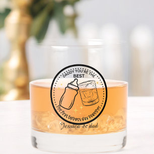 Our First Father's Day Together - Personalized Whiskey Glass