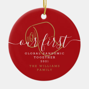 Our First Global Pandemic Holiday Fun Ceramic Tree Decoration