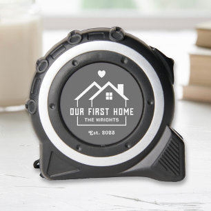 Our First Home Charcoal Grey Custom Name 1