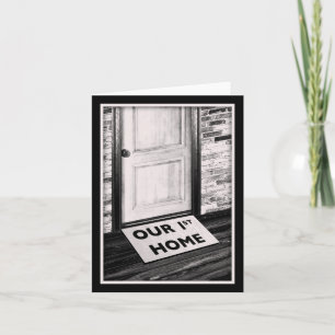our first home door mat photograph card
