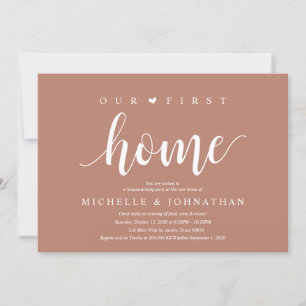 Our first home, Housewarming party celebration Invitation