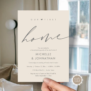 Our first home, Housewarming party celebration Invitation