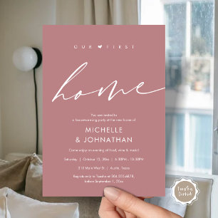 Our first home, Housewarming party celebration Invitation