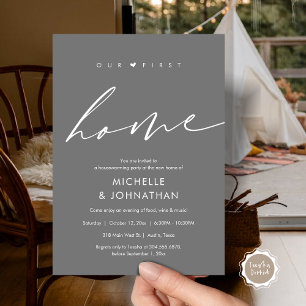 Our first home, Housewarming party celebration Invitation