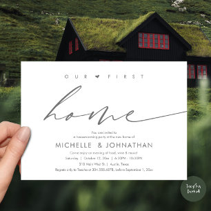 Our first home, Housewarming party celebration Invitation