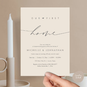Our first home, Housewarming party celebration Invitation