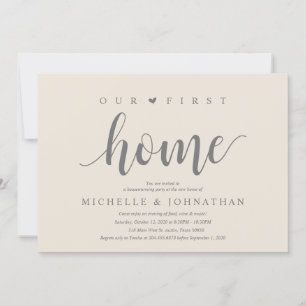 Our first home, Housewarming party celebration Invitation