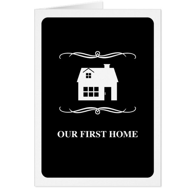 our first home (mod black and white) (Front)