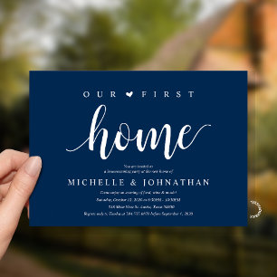 Our First Home Modern Rustic Housewarming party Invitation