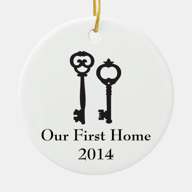 Our First Home Ornament (Front)