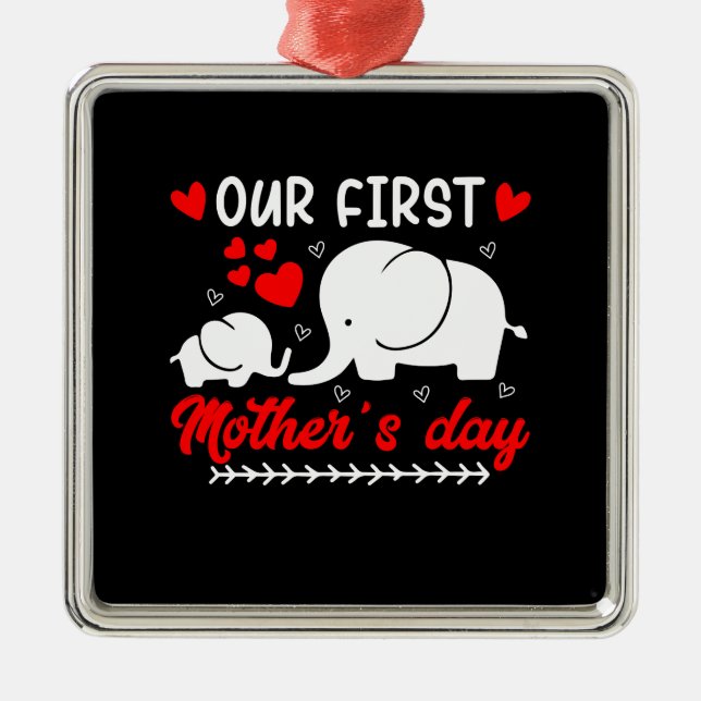 Our First Mother Day Metal Tree Decoration (Front)