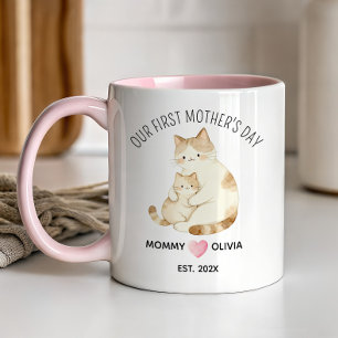 Our First Mother’s Day Mum and Baby Cat Coffee Cup