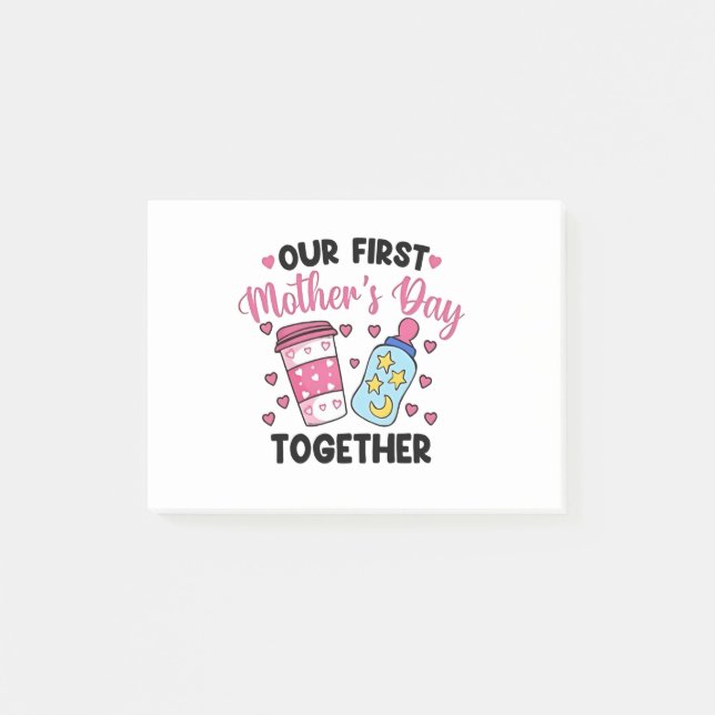 Our First Mother’s Day Together Couples Marriage Post-it Notes (Front)