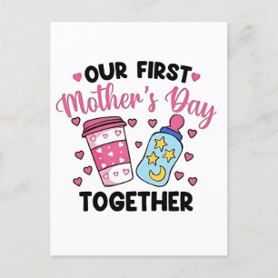 Our First Mother’s Day Together Couples Marriage Postcard