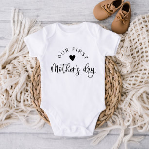 Our First Mothers Day Baby Bodysuit