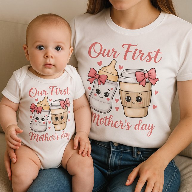 Our First Mother's Day Baby Bodysuit (Creator Uploaded)