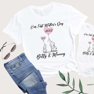 Our First Mother's Day, Matching Mummy And Me T-Shirt