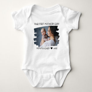 Our First Mother's Day New Mum And Baby Photo Baby Bodysuit