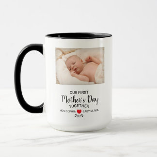 Our First Mother's Day Personalised Photo Mug