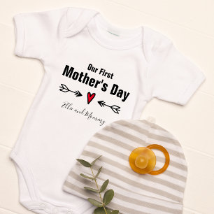 Our First Mother's Day Personalized Baby Bodysuit