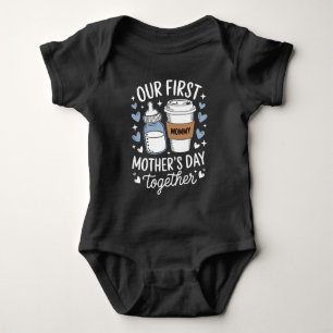 Our First Mother's Day Together New Mom Baby  Baby Bodysuit