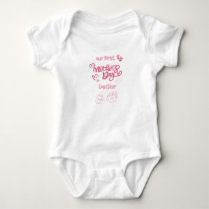 Our first mother's day togherther baby suit bodysuit