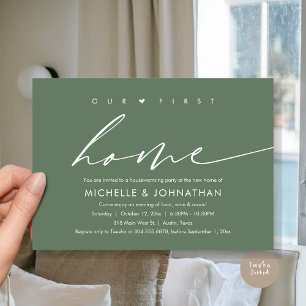 Our First New Home, Housewarming Party Celebration Invitation