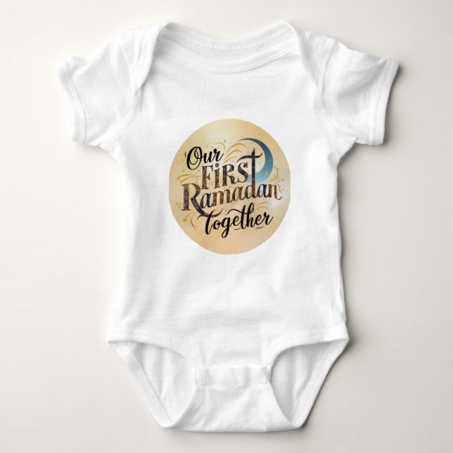 Our First Ramadan Together Baby Bodysuit (Front)