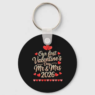 Our First Valentines As Mr And Mrs 2026 Key Ring