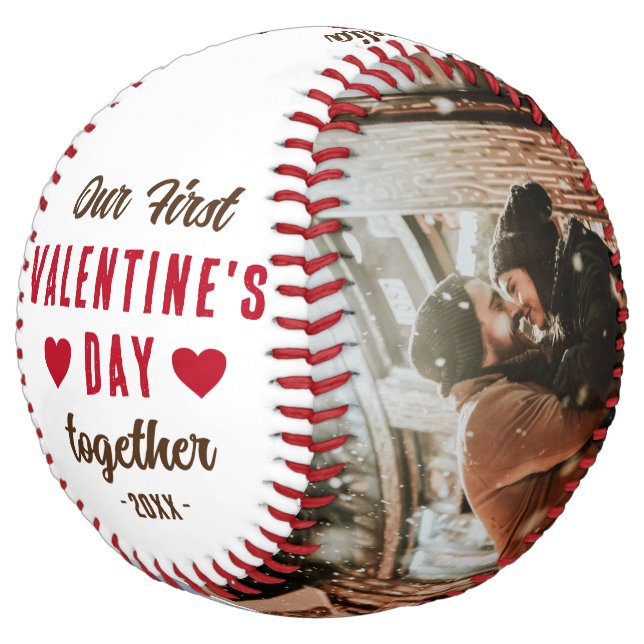 Our First Valentine's Day Together 2 Photos  Softball (Angled)
