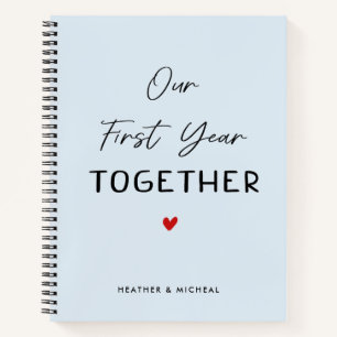 Our First Year Together Valentines Gift Journal