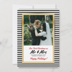 Our Fist Christmas as Mr & Mrs Photo Card