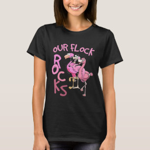 Our Flock Rocks Flamingo Matching Family Vacation T-Shirt