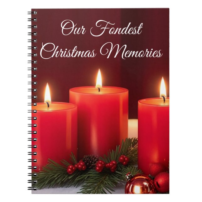 Our Fondest Christmas Memories Notebook (Front)
